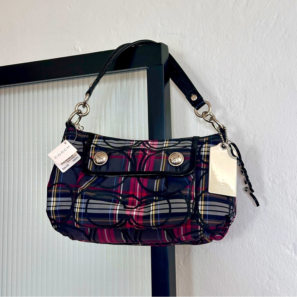 Coach Poppy Tartan Soho Bag